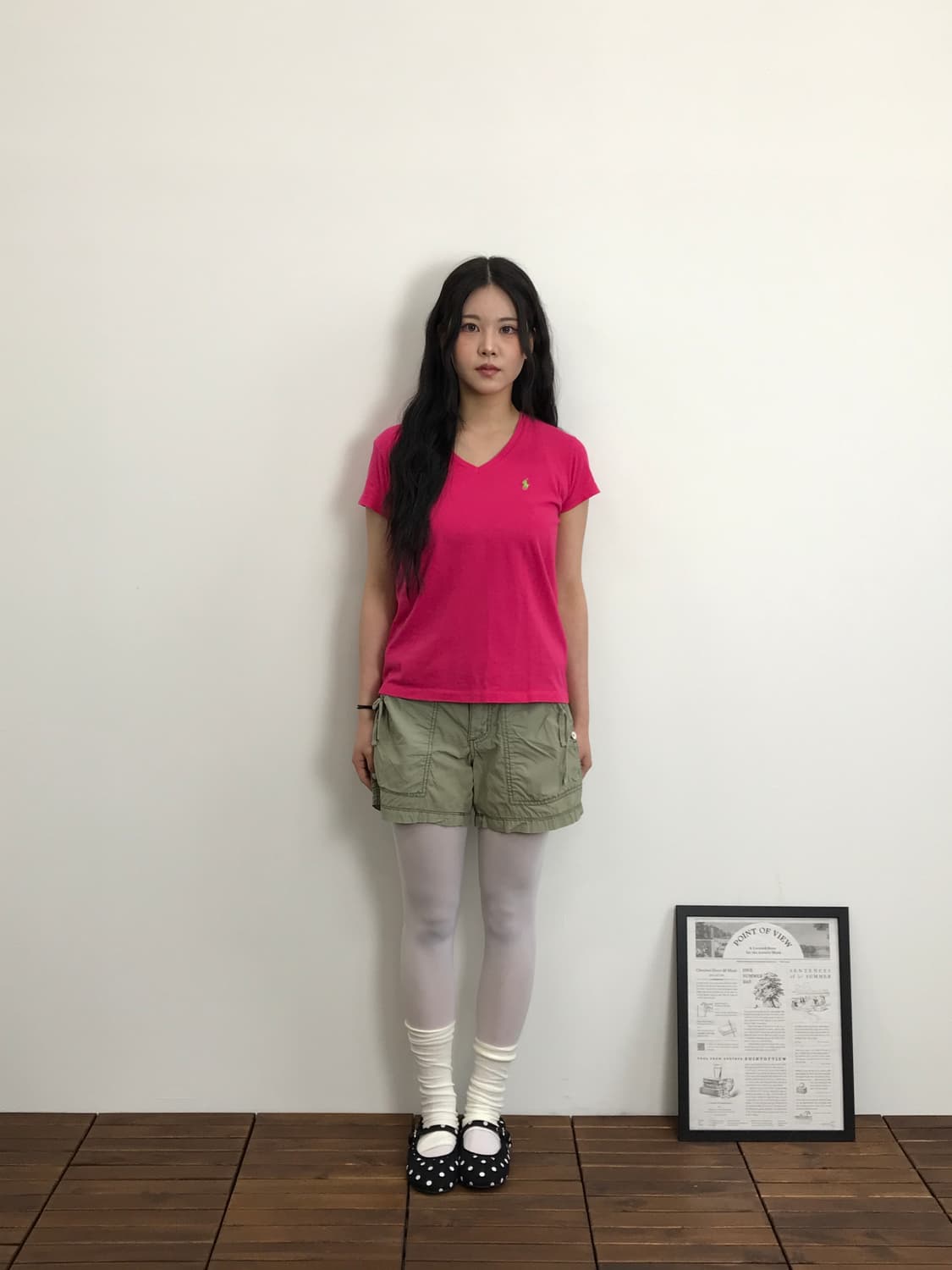 Polo Jeans Olive Green Cargo Mini Shorts 상품이미지5