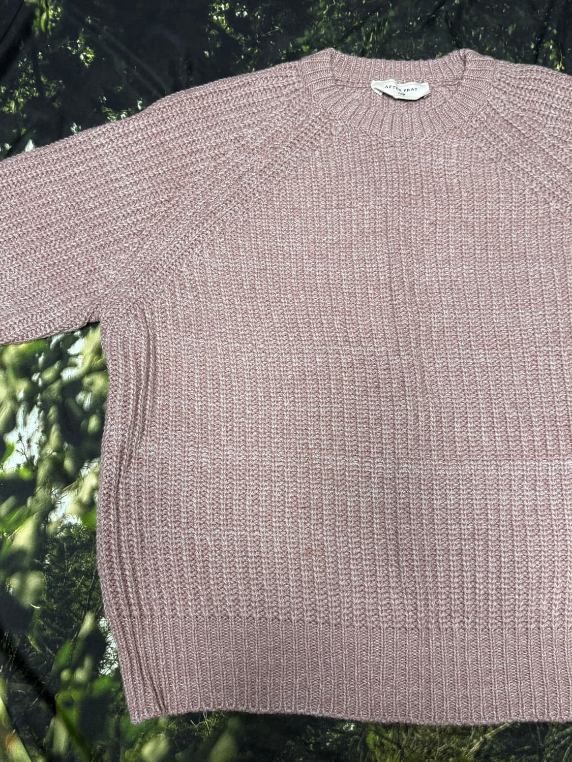 [L] 애프터프레이 인타르시아 니트 핑크 상품이미지3