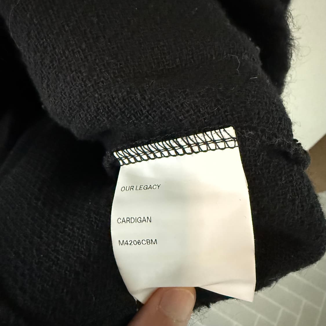 [52]아워레가시 모헤어 가디건 블랙 상품이미지3