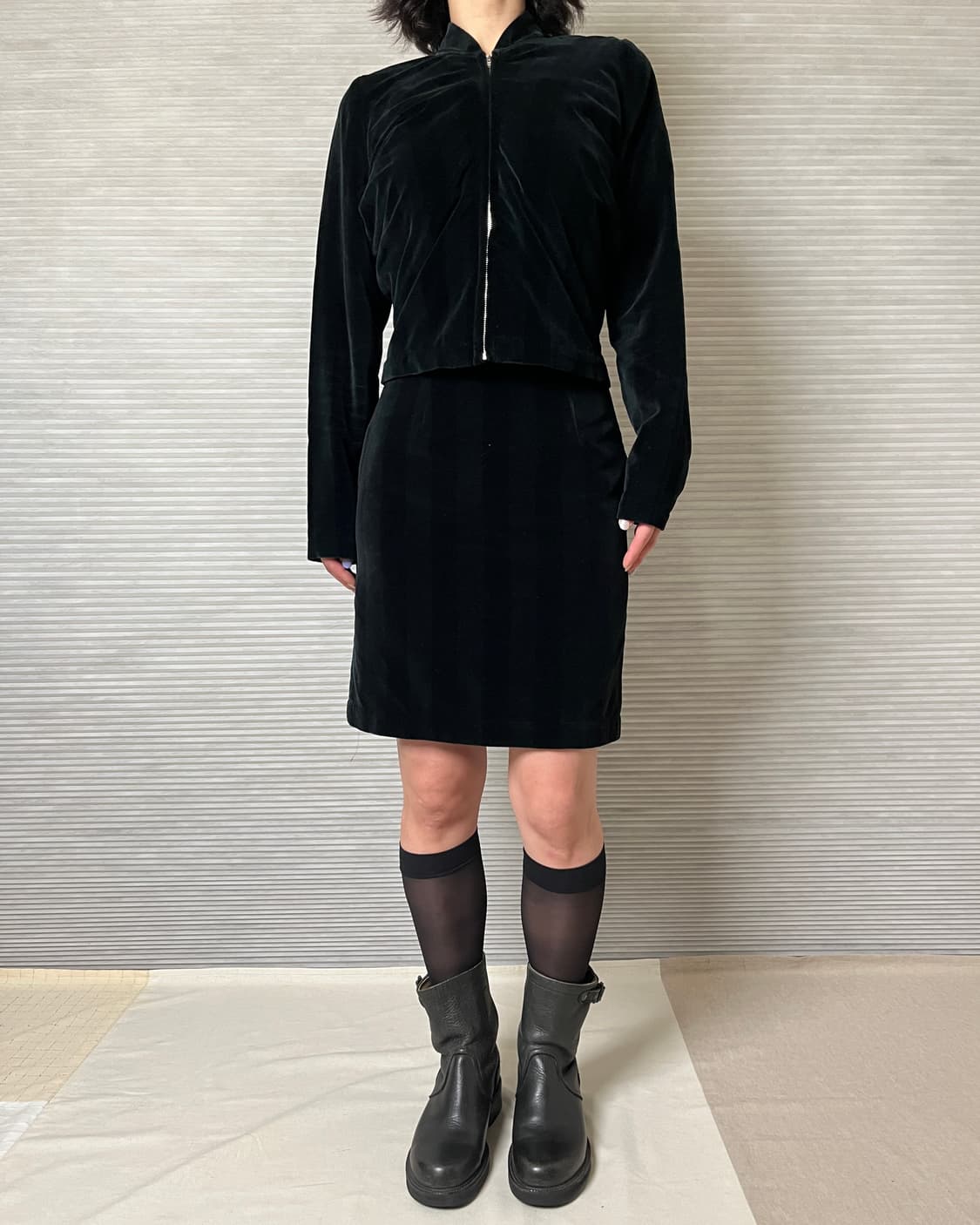 90s 꼼데가르송 벨벳 스트라이프 셋업 comme des garcons 상품이미지9