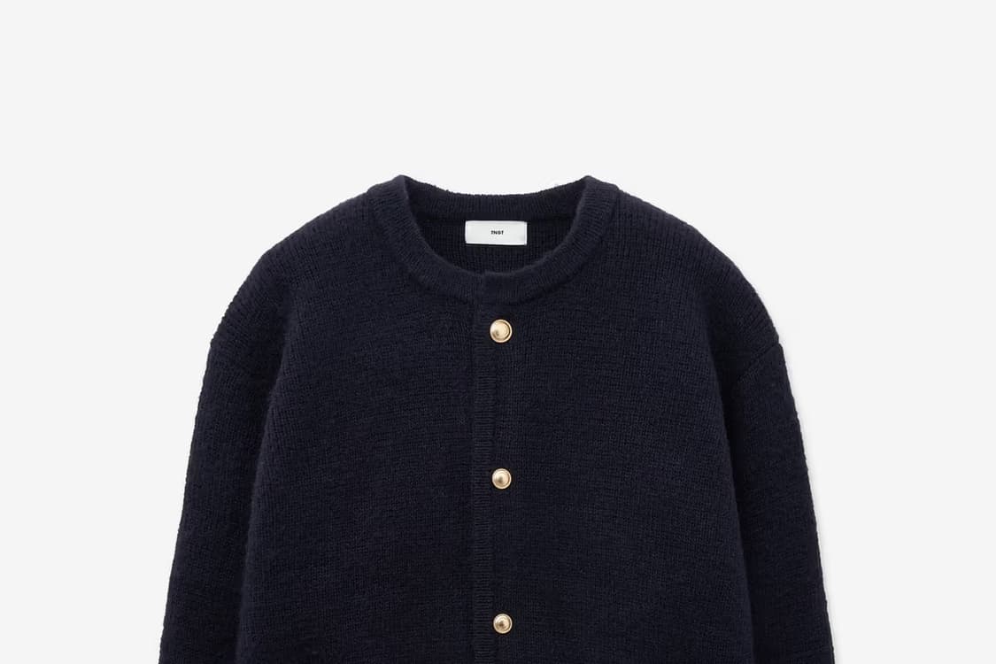 TNGT 골드버튼 모헤어 가디건 상품이미지1