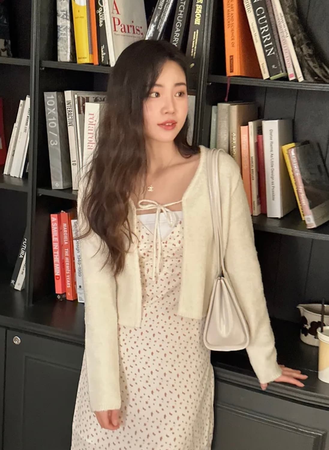 (새상품)뮤트 리본 니트 가디건 블랙 상품이미지2