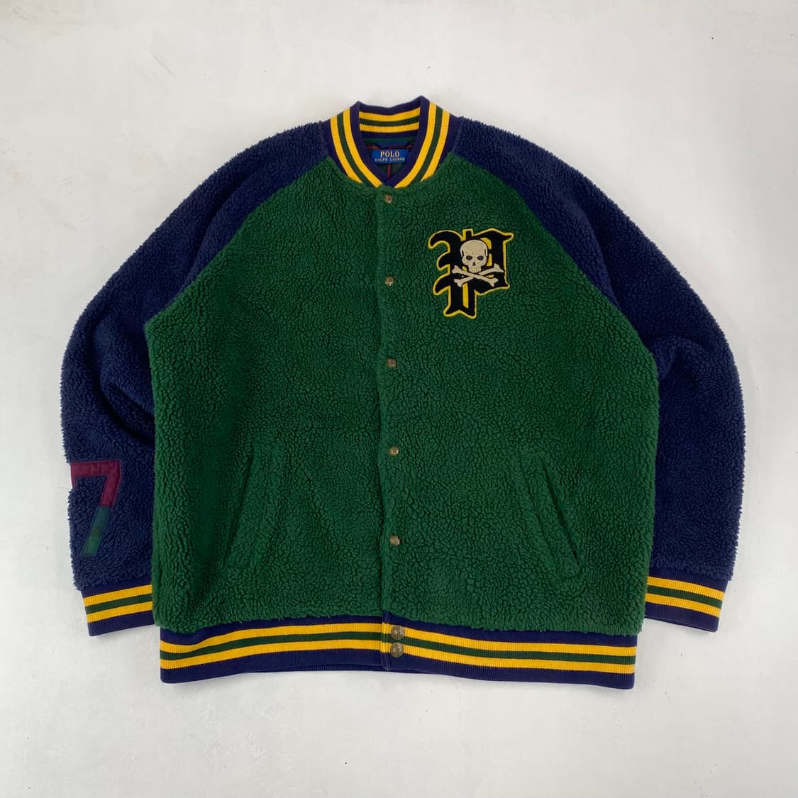 폴로 신형 스컬 배색 쉐르파 자켓 (110) 상품이미지1