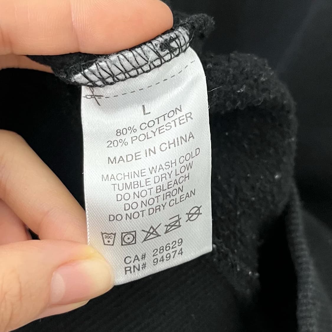 스투시 블랙 백빅로고 라운드 맨투맨 상품이미지10