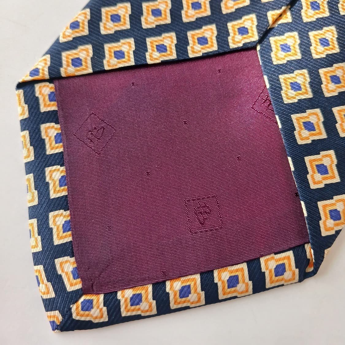 발망 실크 네이비 패턴 넥타이 9.6cm A등급 A19447
 상품이미지9