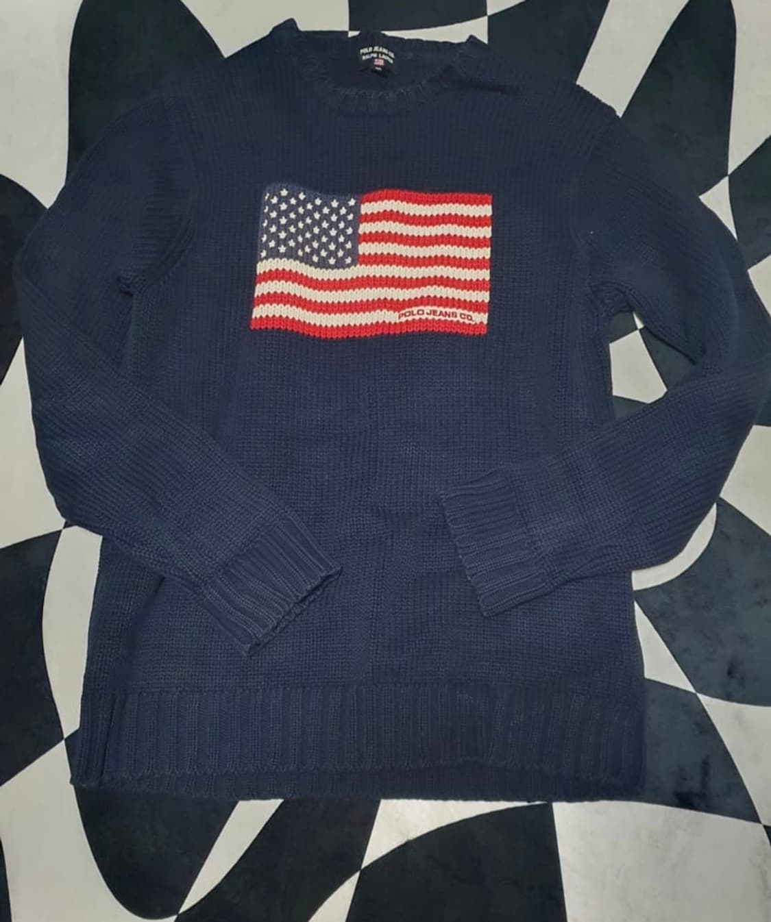 폴로 진 성조기 니트 상품이미지1