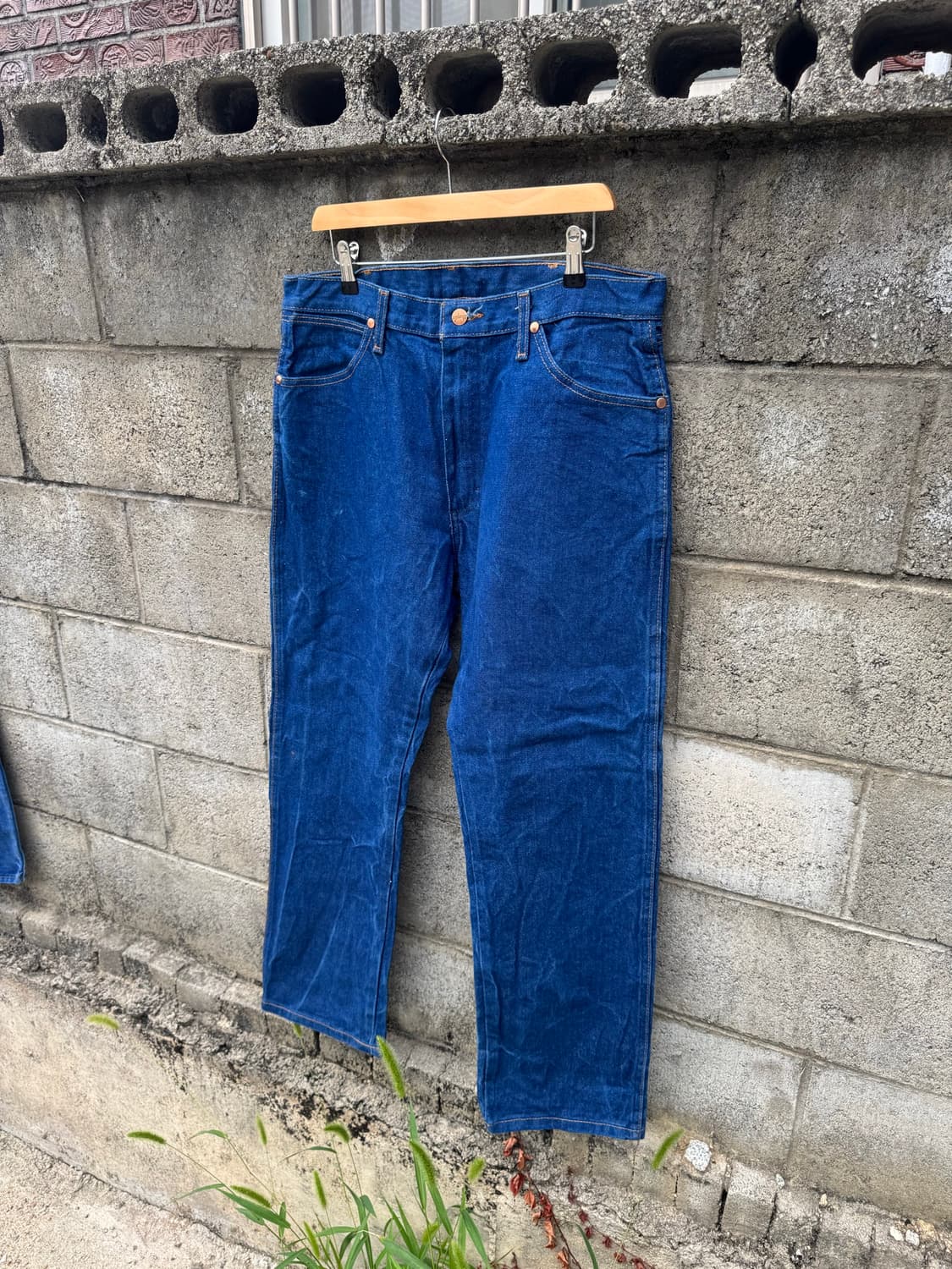 00s 랭글러 빈티지 13mwz 카우보이컷 데님 팬츠 35 상품이미지3