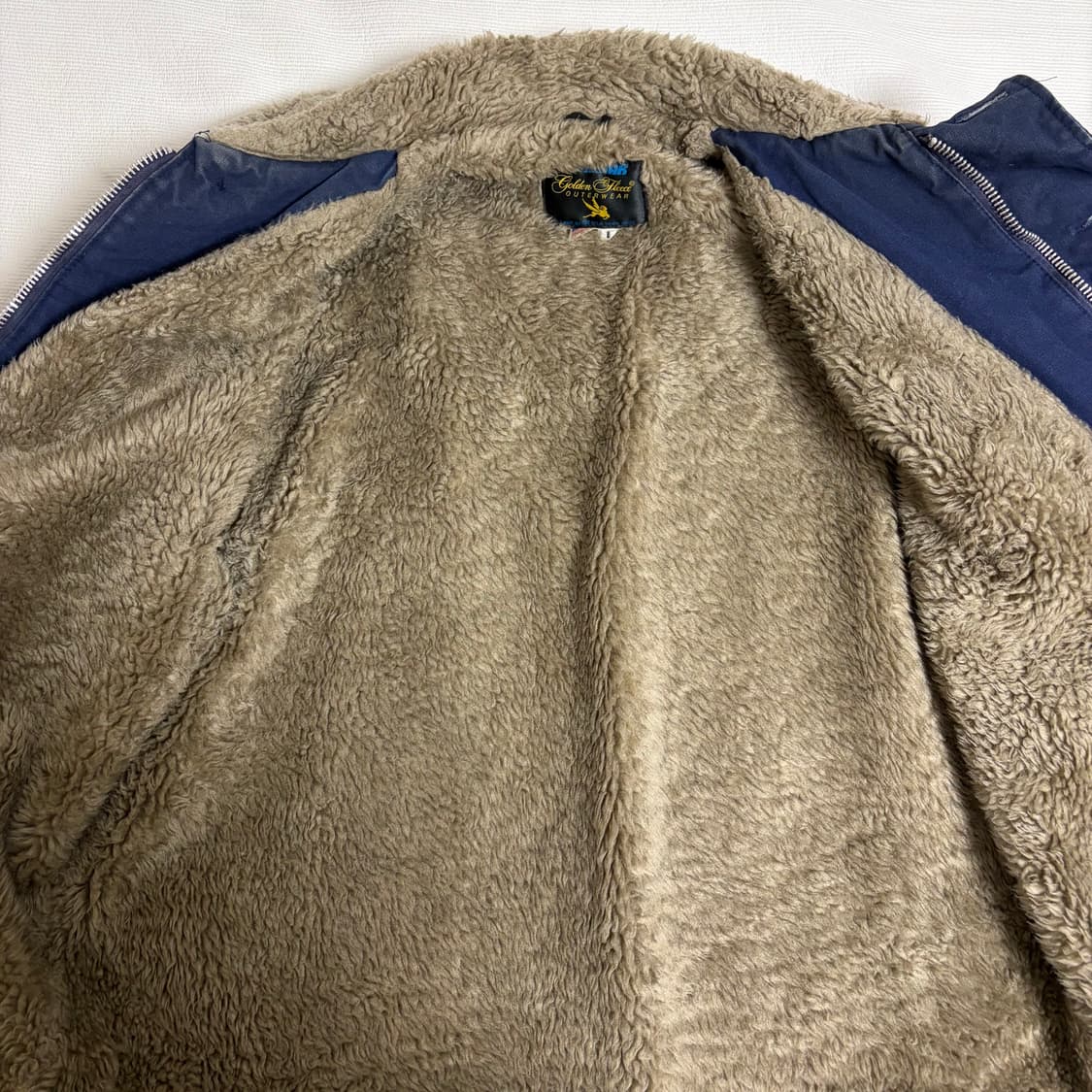 80s 빈티지 스피왁 골든 플리스 N-1 덱 자켓 굿페이드 USA L  상품이미지10