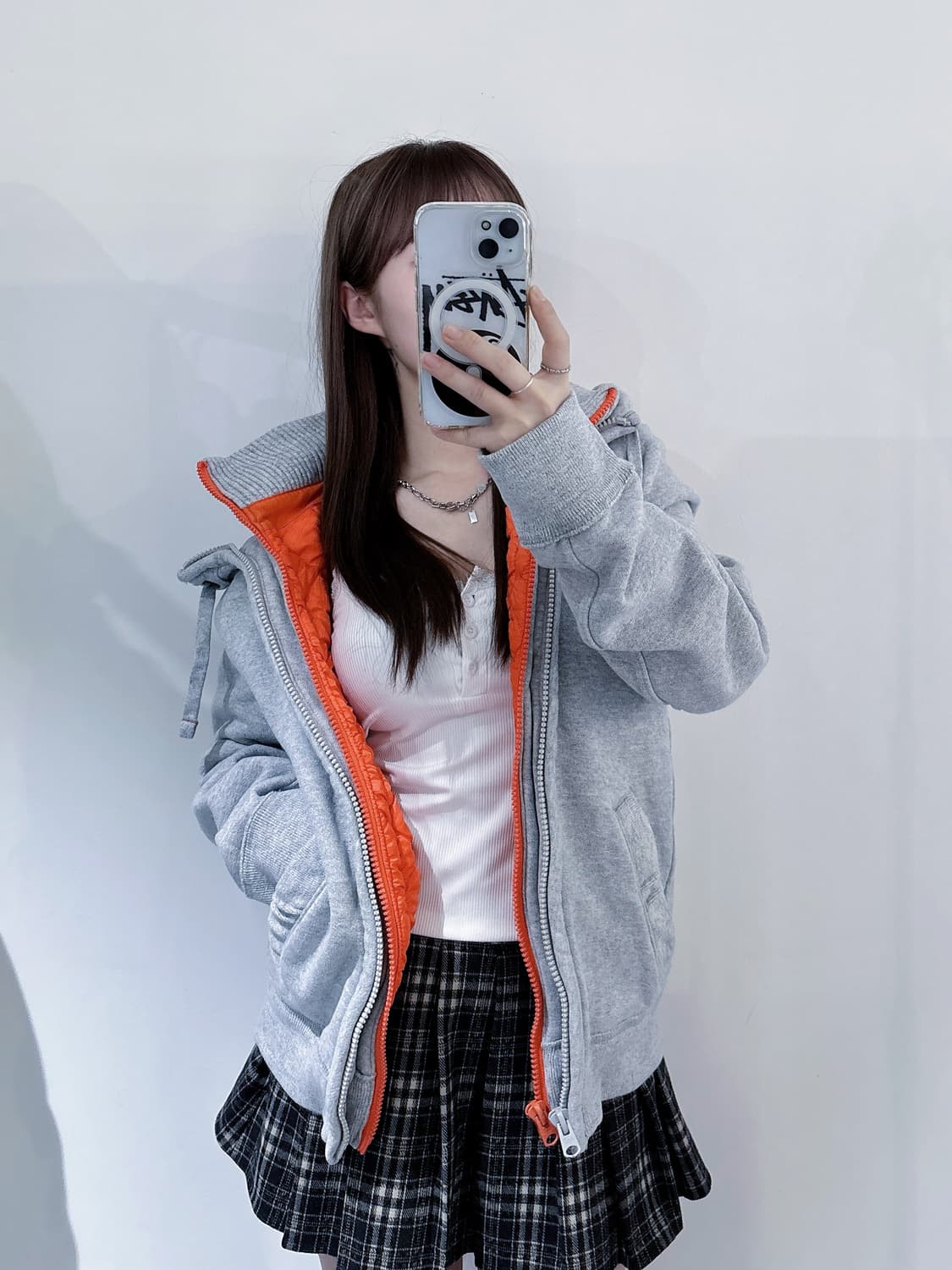 아베크롬비 그레이 헤비스웻 후드집업 상품이미지4