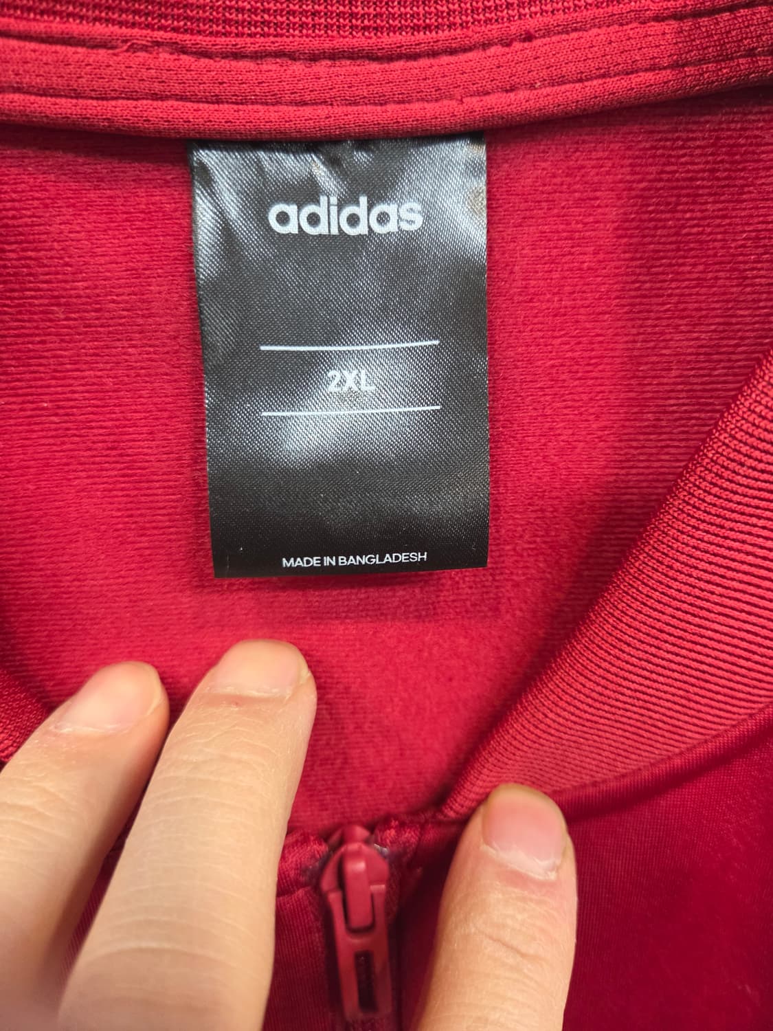 아디다스 트랙 져지 xxl 버건디  상품이미지3