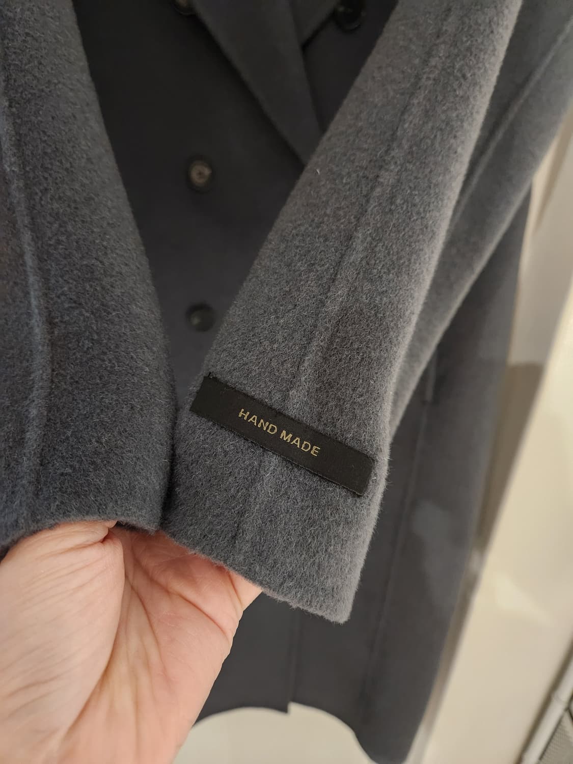 무배))나이스클랍 핸드메이드 울캐시코트 상품이미지7