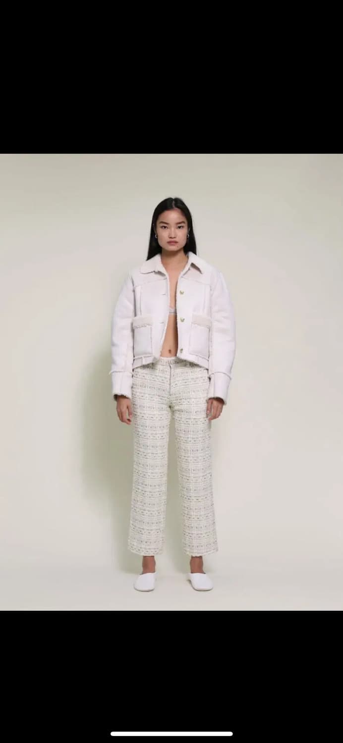 글로니 무스탕 CHLOE FUR JACKET - CREAM 상품이미지1