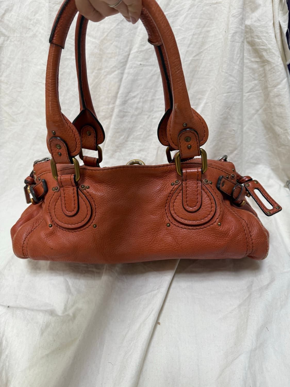 끌로에 패딩턴백 오렌지 브라운 상품이미지3