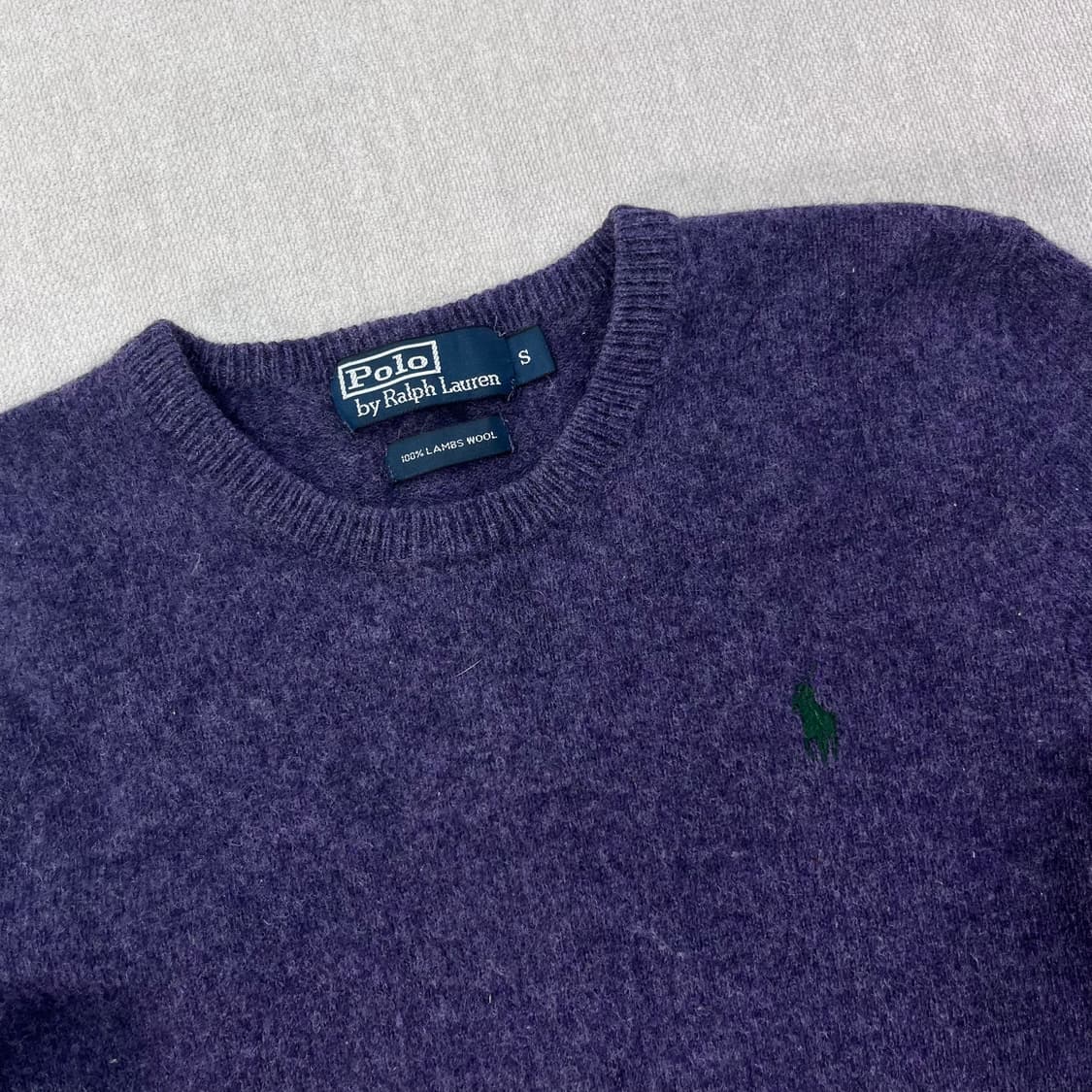 W 95 폴로랄프로렌 램스울 퍼플 니트 상품이미지2