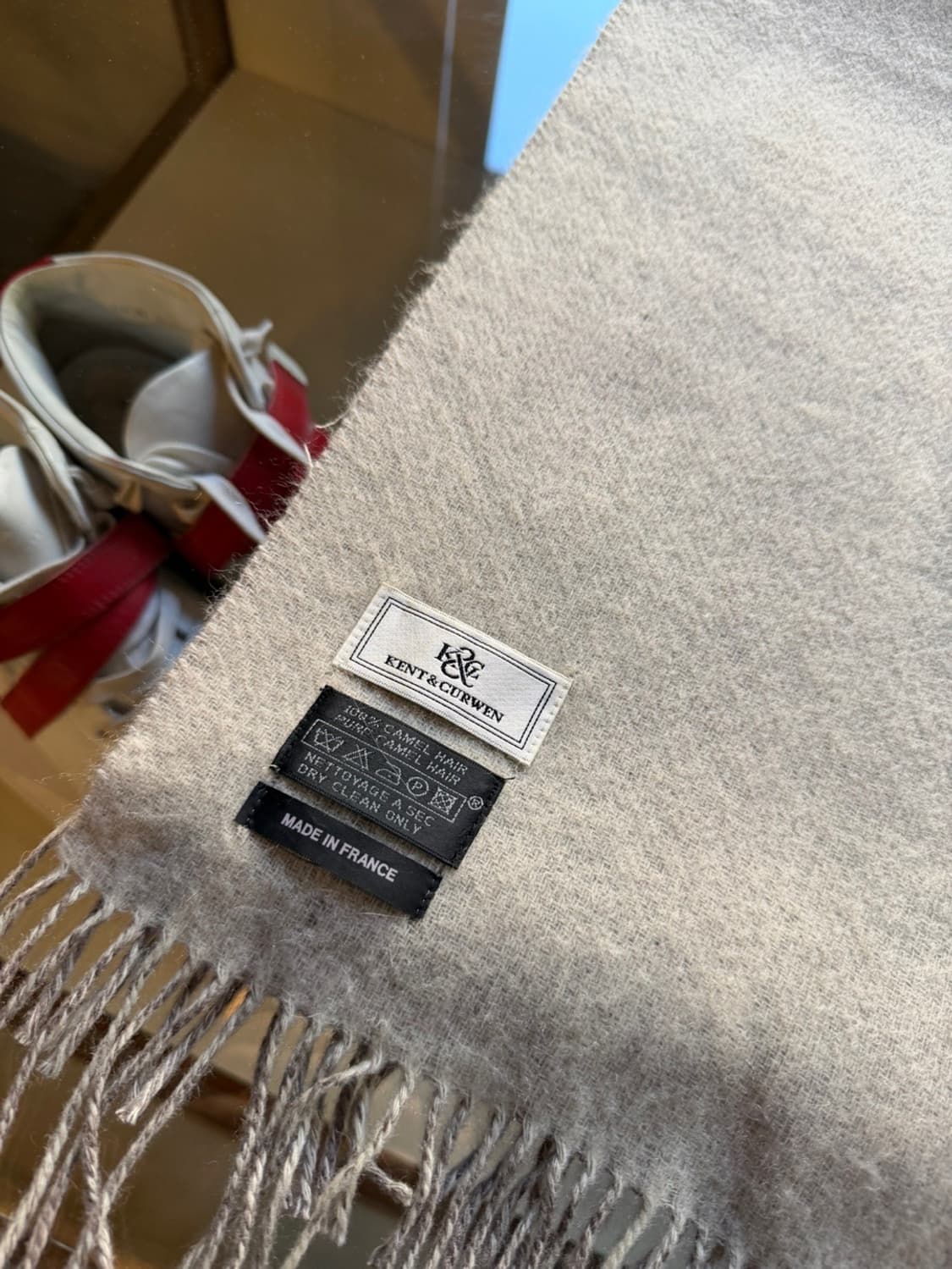 켄트앤커웬 프렌치 메이드 카멜헤어 머플러 상품이미지8