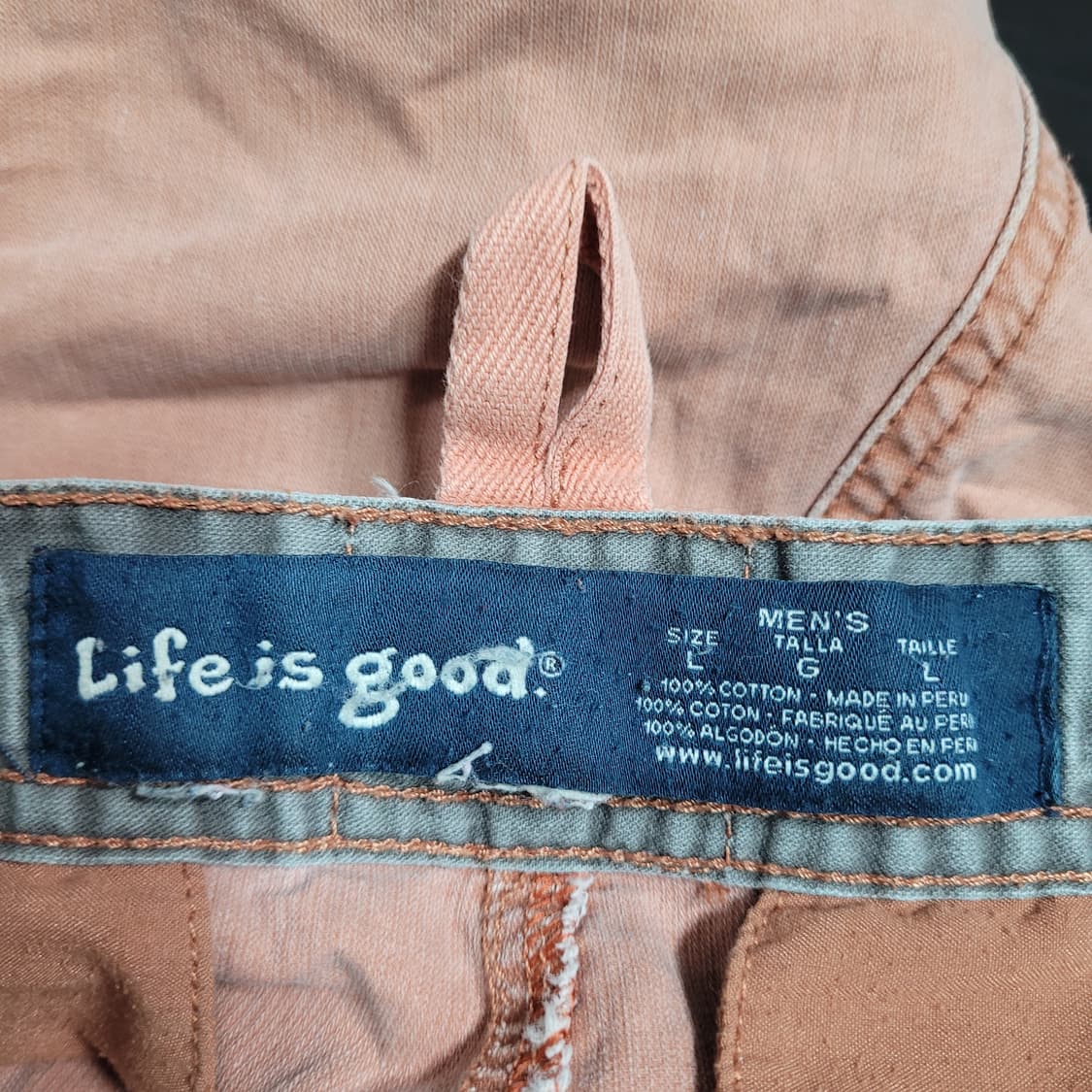 G552 [L] LIFE IS GOOD 올드스쿨 카고 반바지 팬츠 상품이미지5