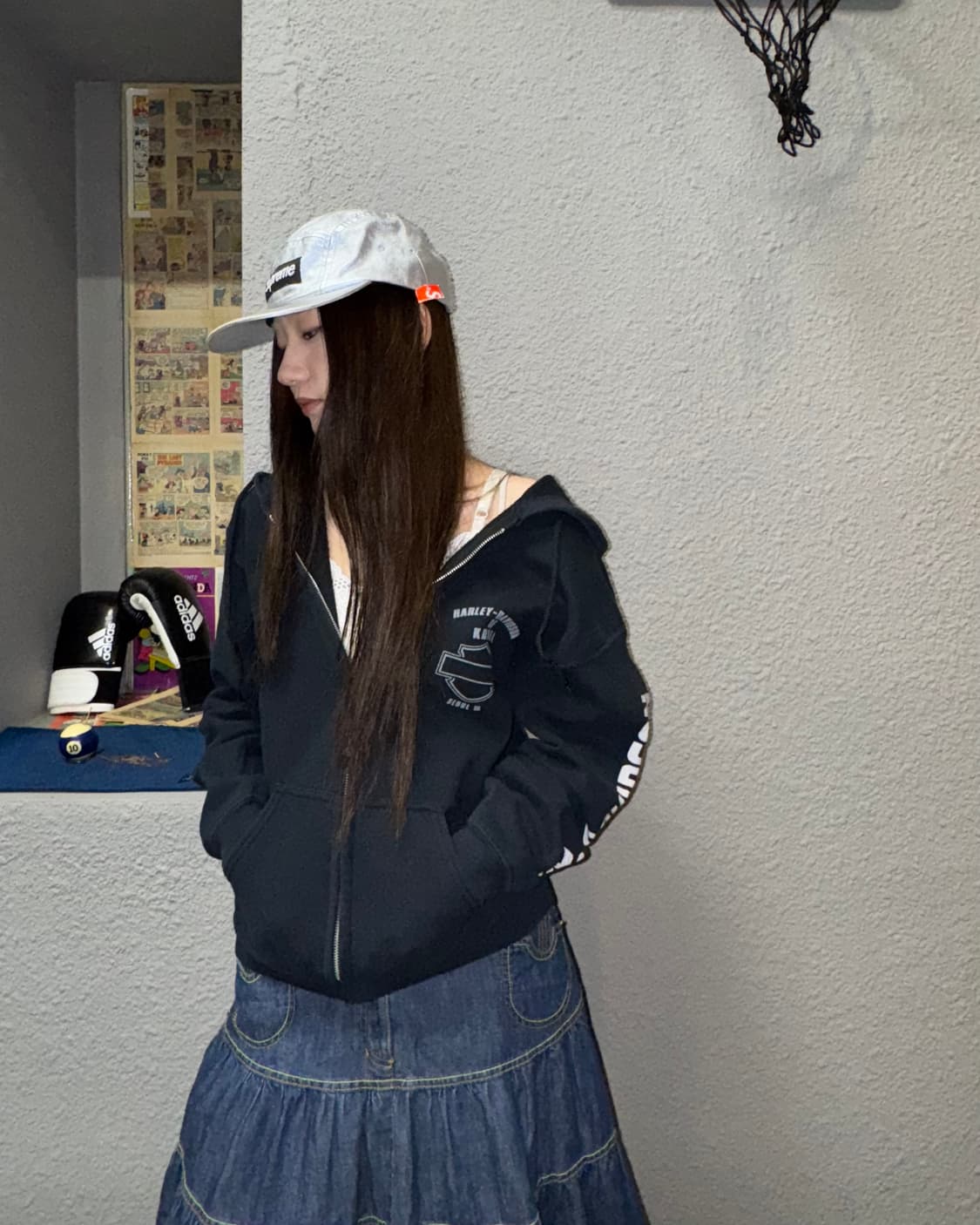 슈프림 캠프캡 실버 상품이미지5