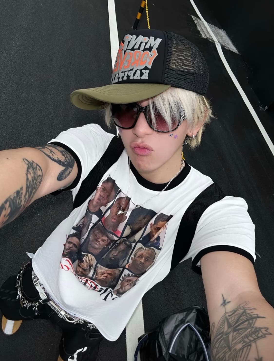 Street Star Contrast Graphic Vintage Tee 상품이미지2