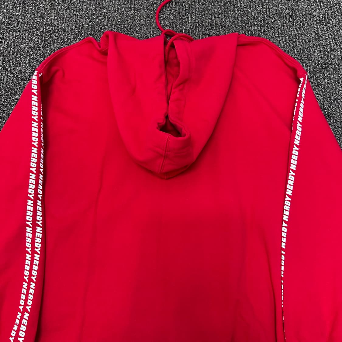 NERDY 널디 후드티셔츠 레드 L 상품이미지6