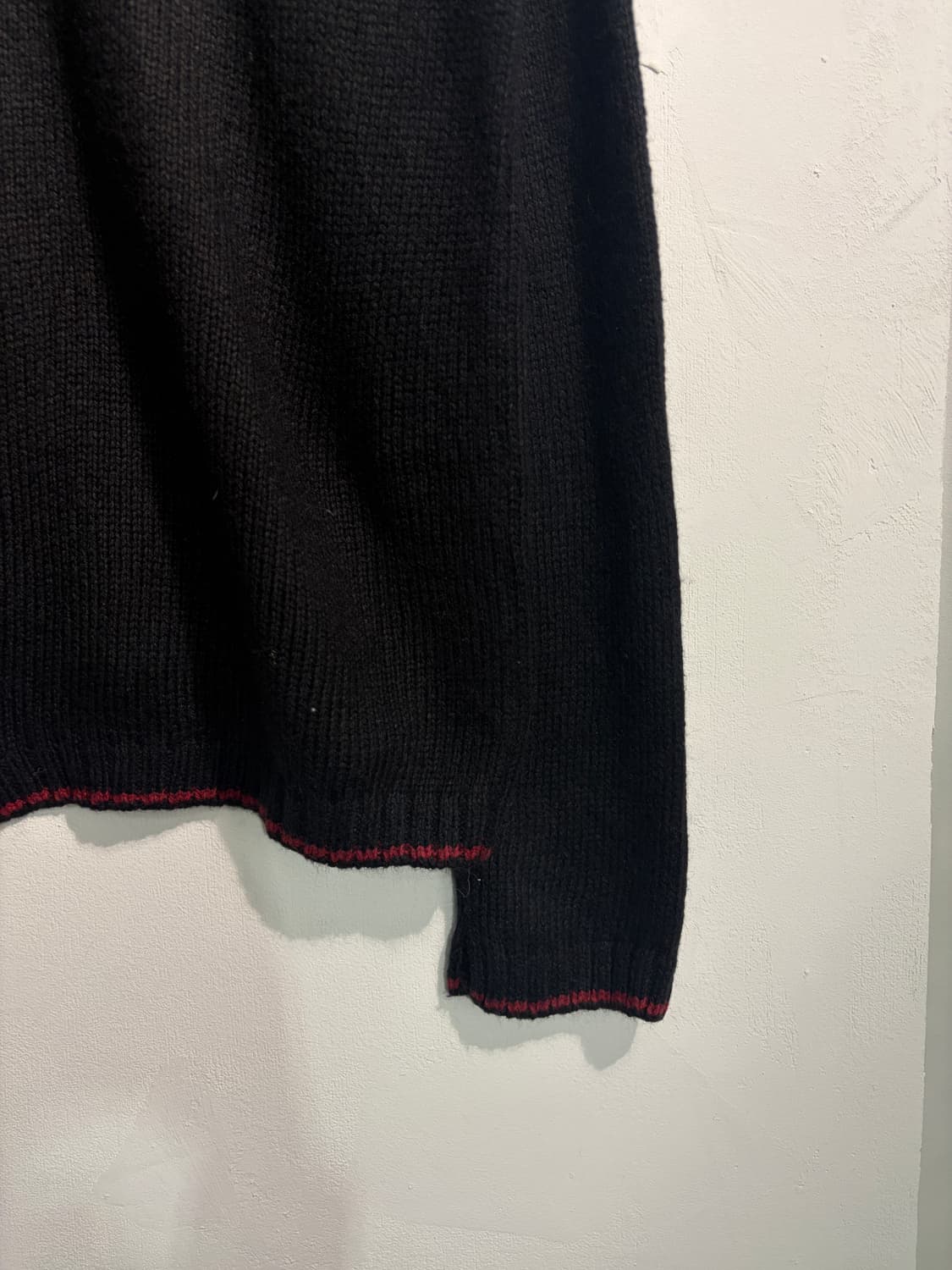 [L] U.S.A. 라미&실크 어글리니트 리스 가디건 L 상품이미지6