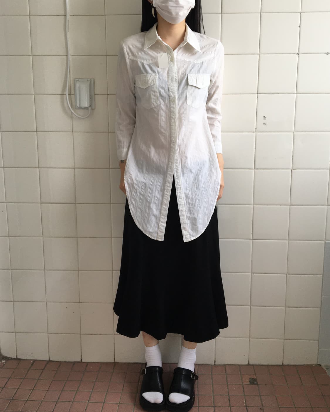 Pattern tied shirt 상품이미지5