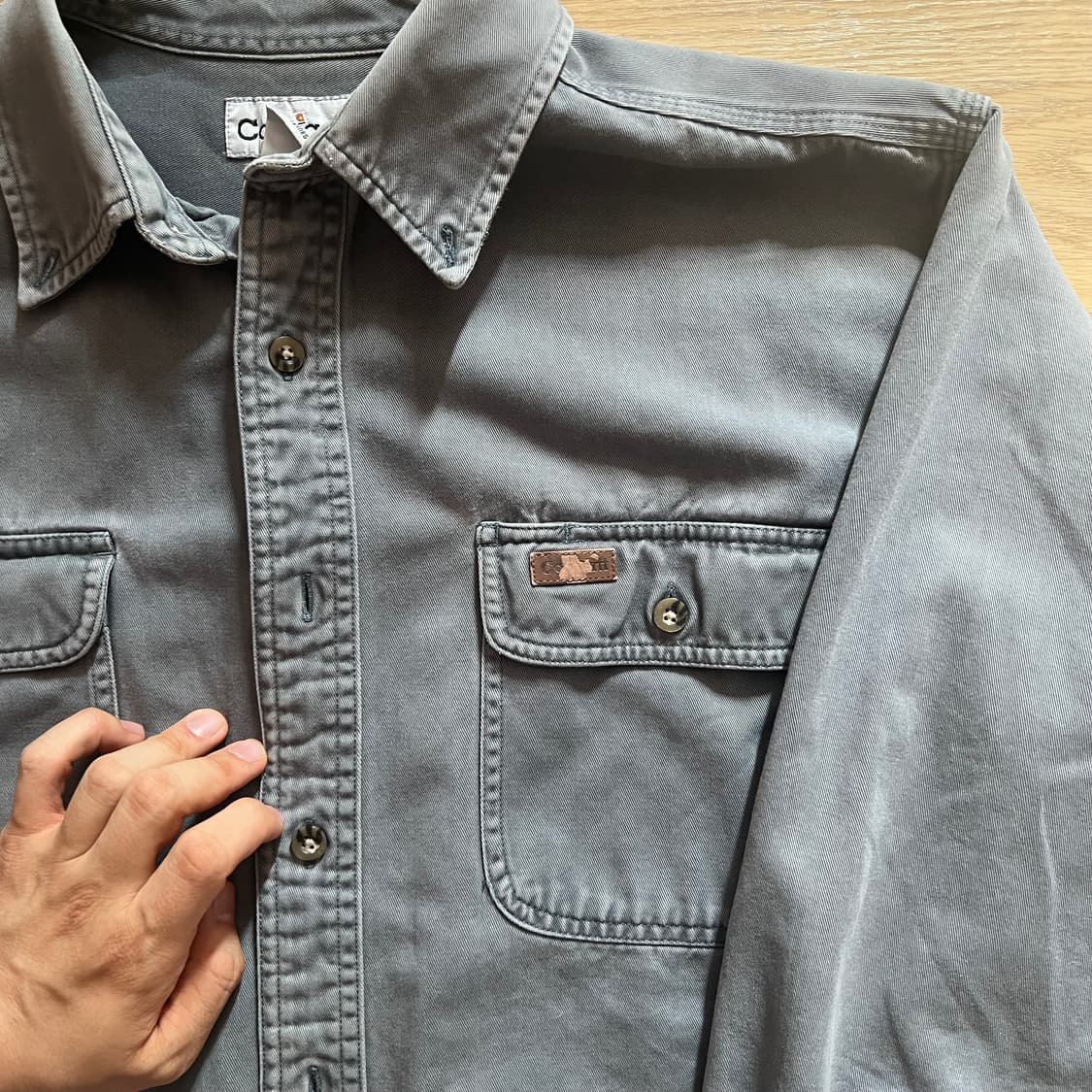 [CARHARTT] 칼하트 다크블루그레이 워크셔츠 상품이미지3