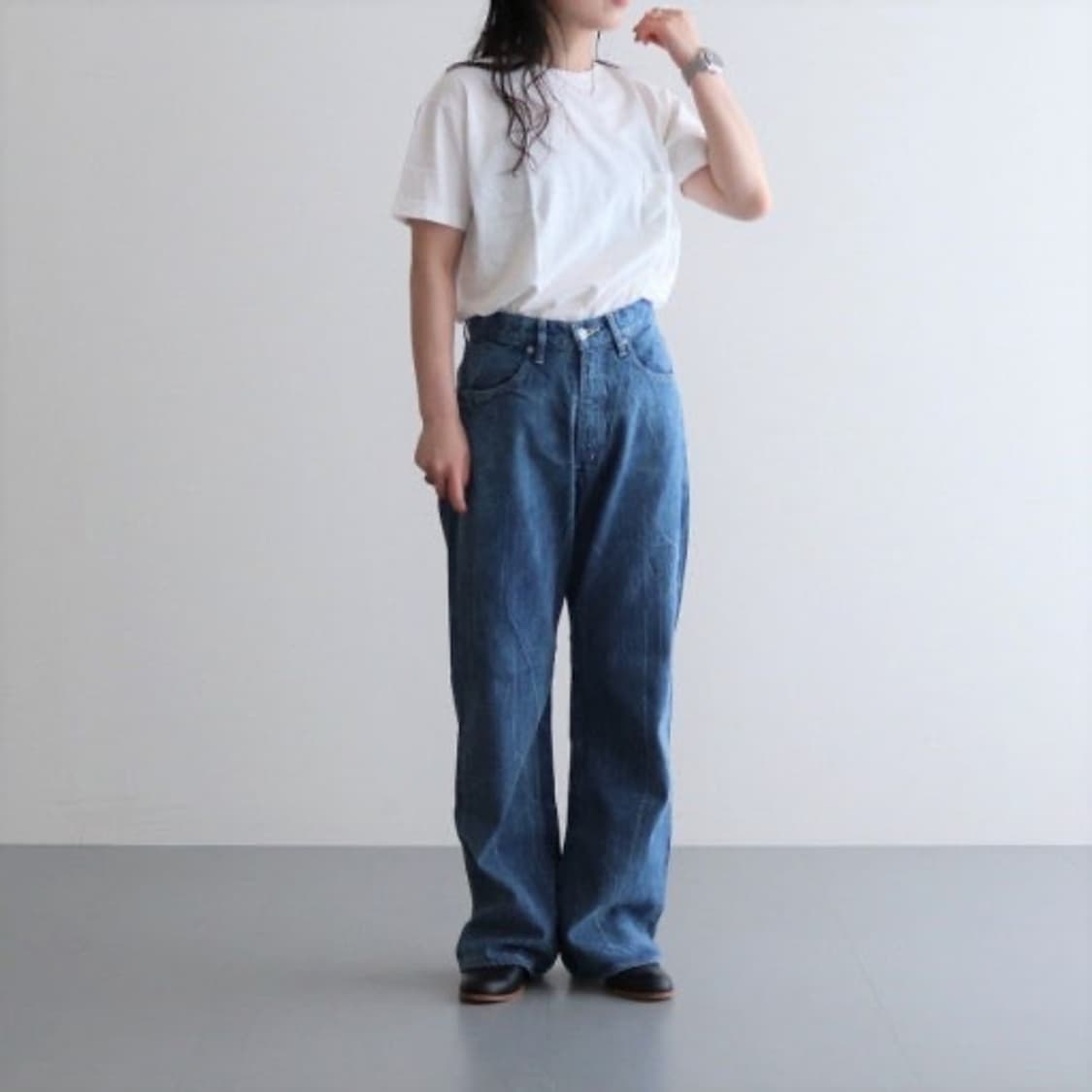 오라리 페이디드 셀비지 데님 상품이미지1