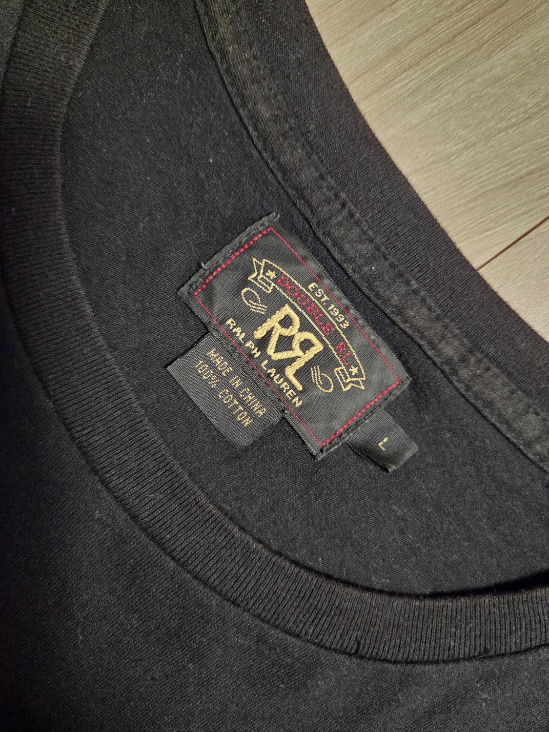 RRL 로고 저지티 L (블랙) 상품이미지2