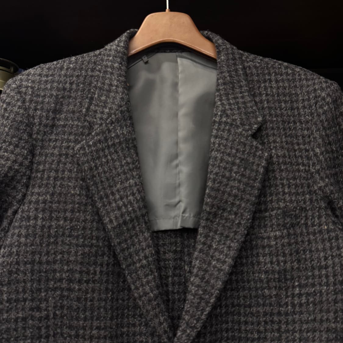 해리스 트위드 하운드 투스 체크 패턴 퓨어 울 스포츠 코트 블레이져 상품이미지3