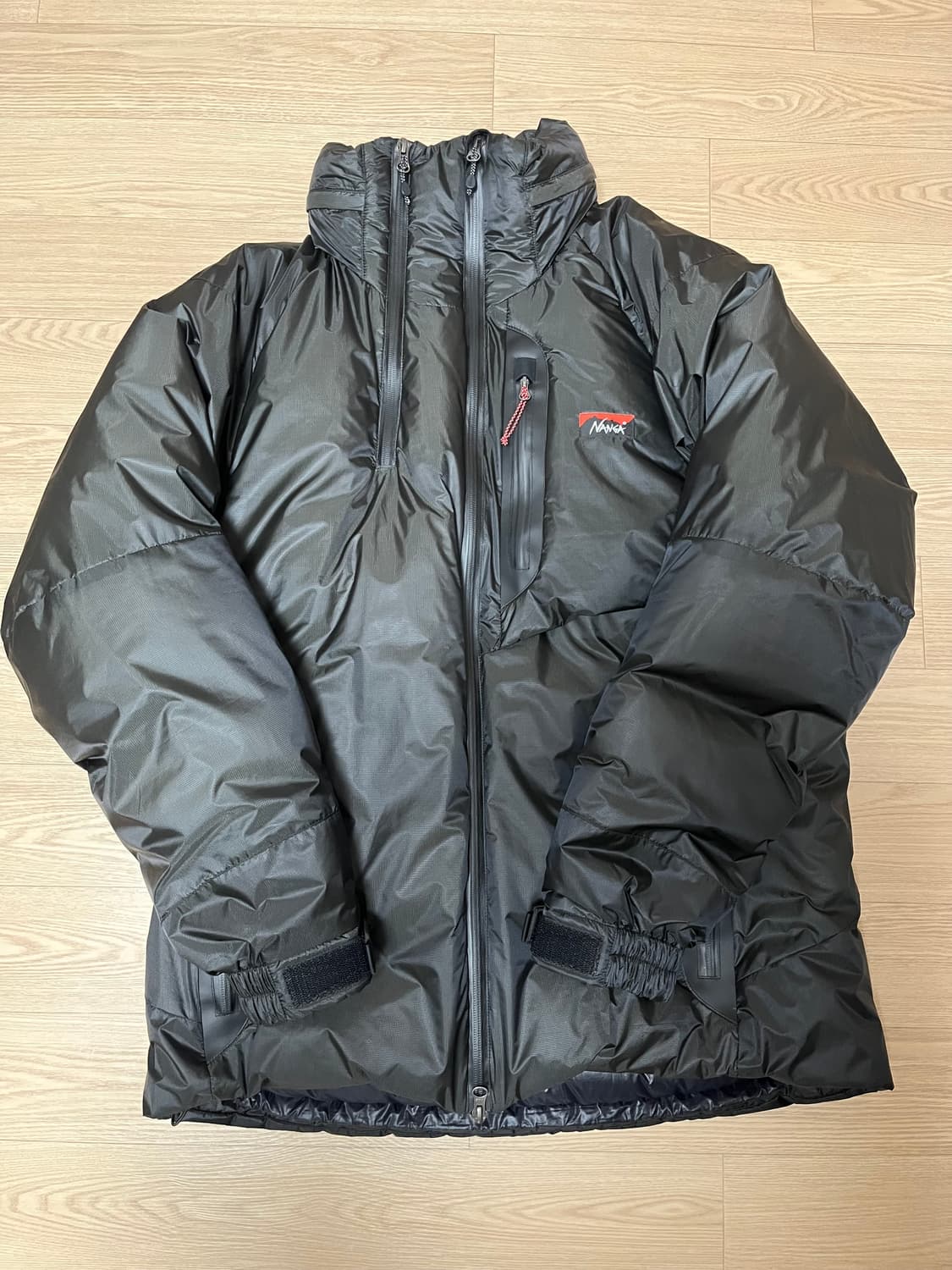 난가 스탠드 칼라 다운 자켓 미카미 블랙 - L 상품이미지3