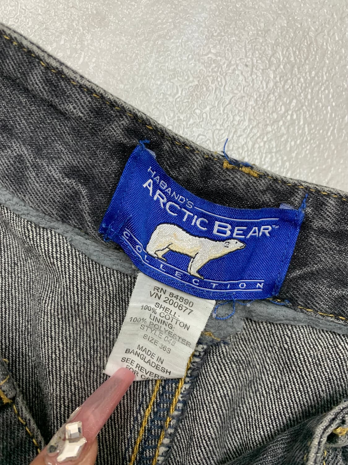 Arctic bear 흑청 데님 팬츠 #109 상품이미지4