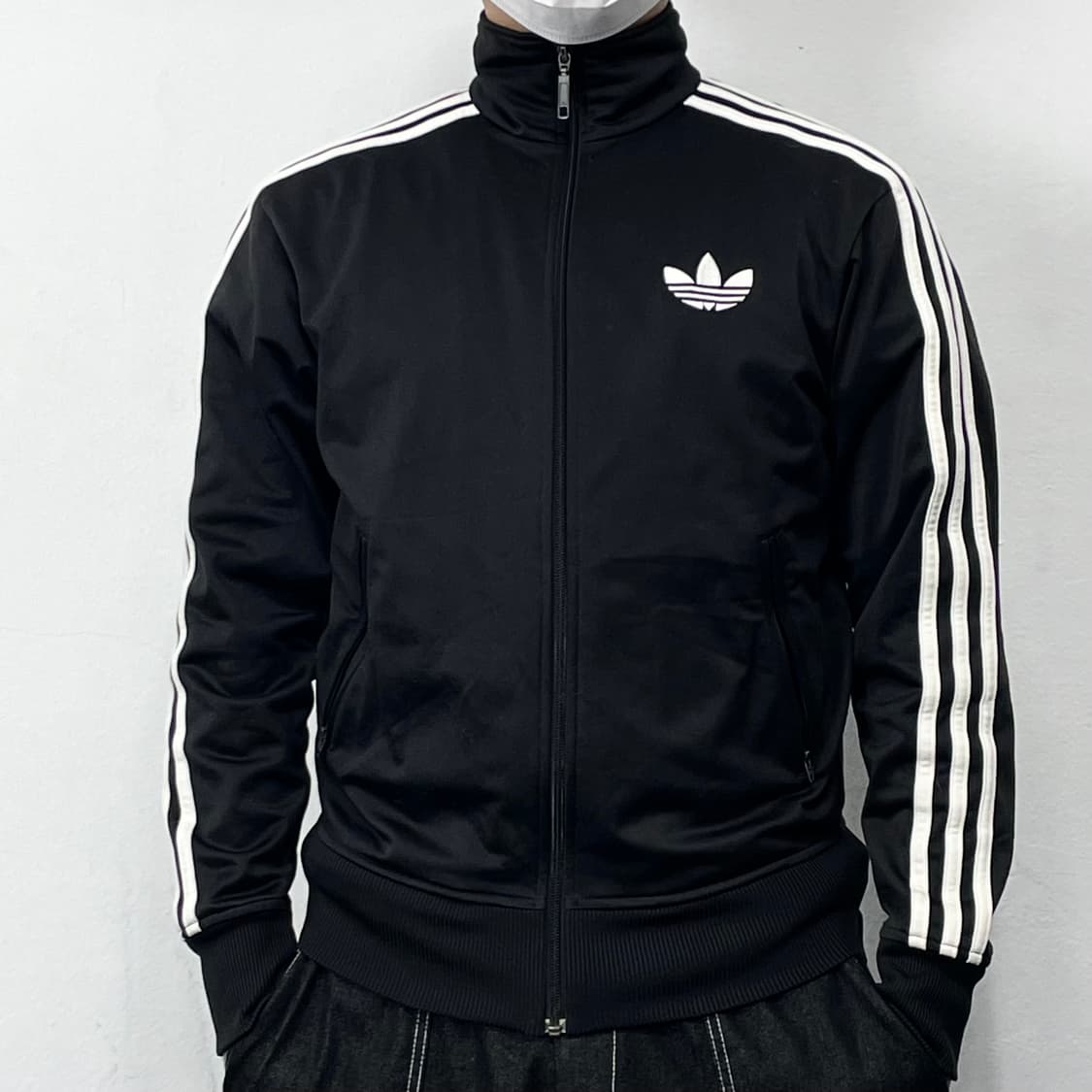 아디다스 블랙 삼선 파이어버드 트랙탑 져지자켓 상품이미지1