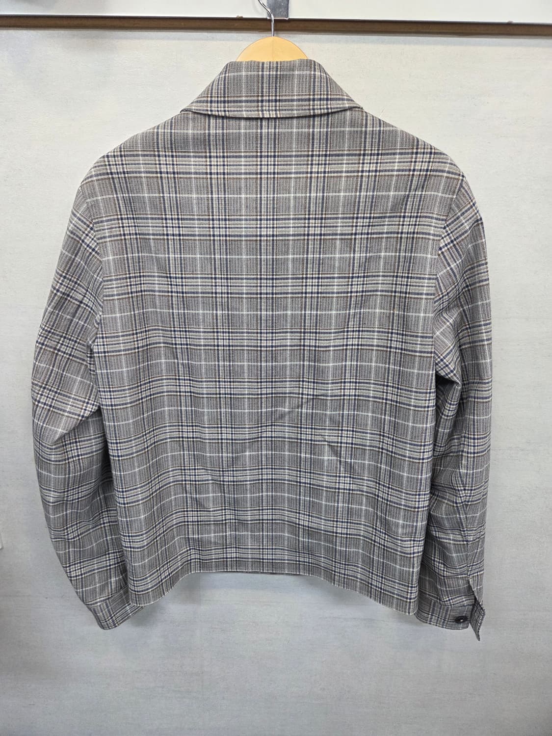 자라 체크 해링턴 자켓 m 상품이미지2