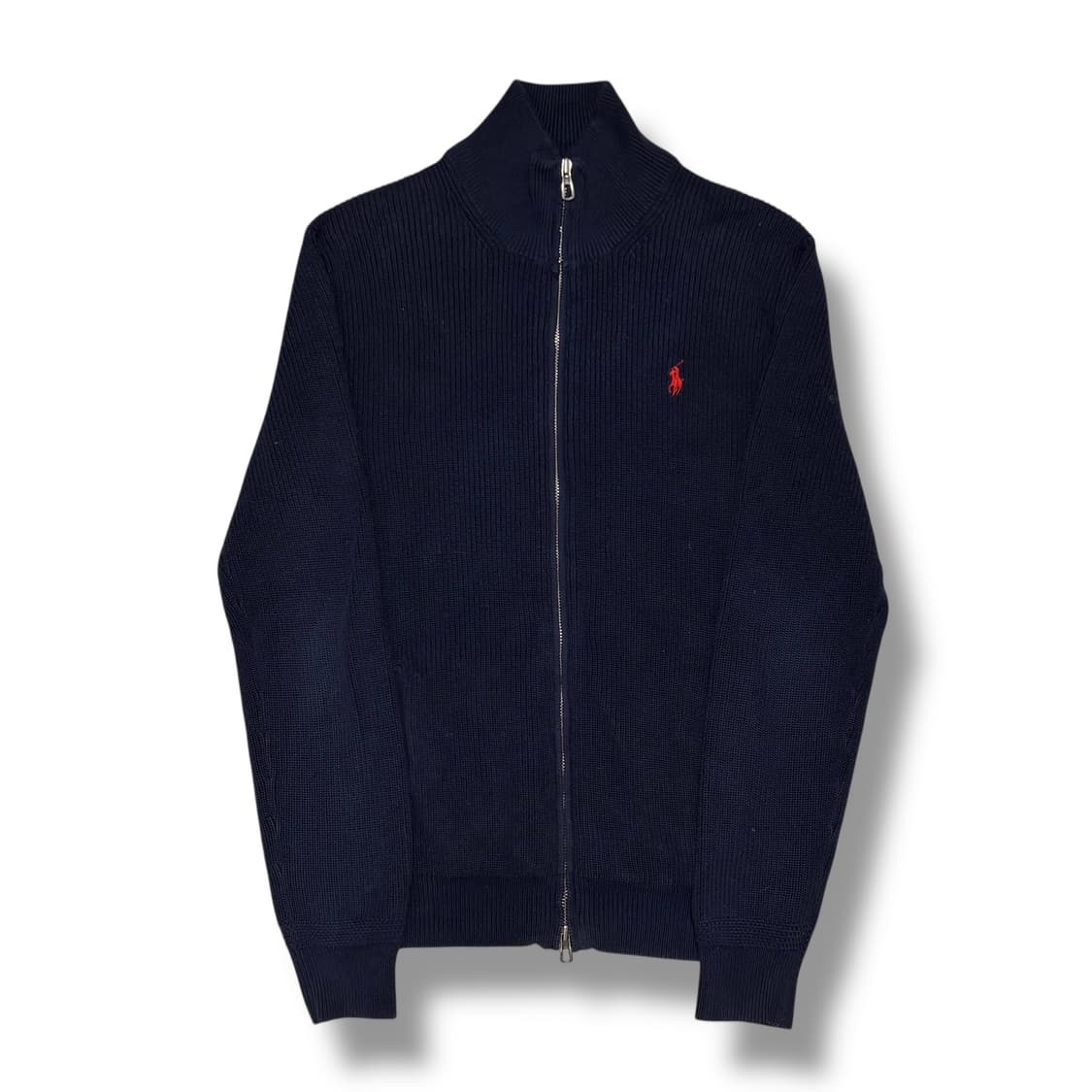 Polo Ralph Lauren 네이비 코튼 니트집업 상품이미지1