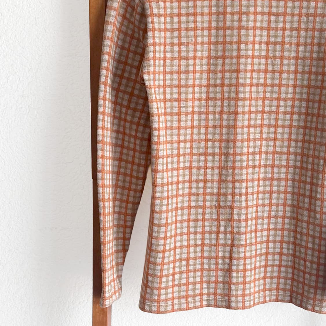 귤빛 창가 체크 가디건 상품이미지10