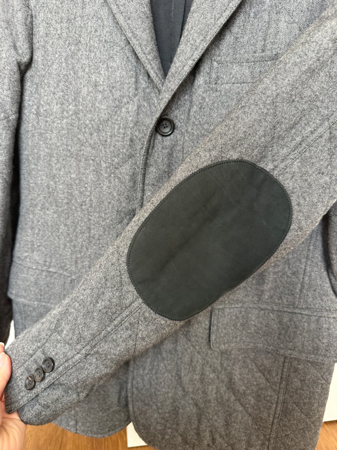 새상품) claudio tonello X 꼬르소꼬모 그레이자켓 46사이즈 상품이미지5