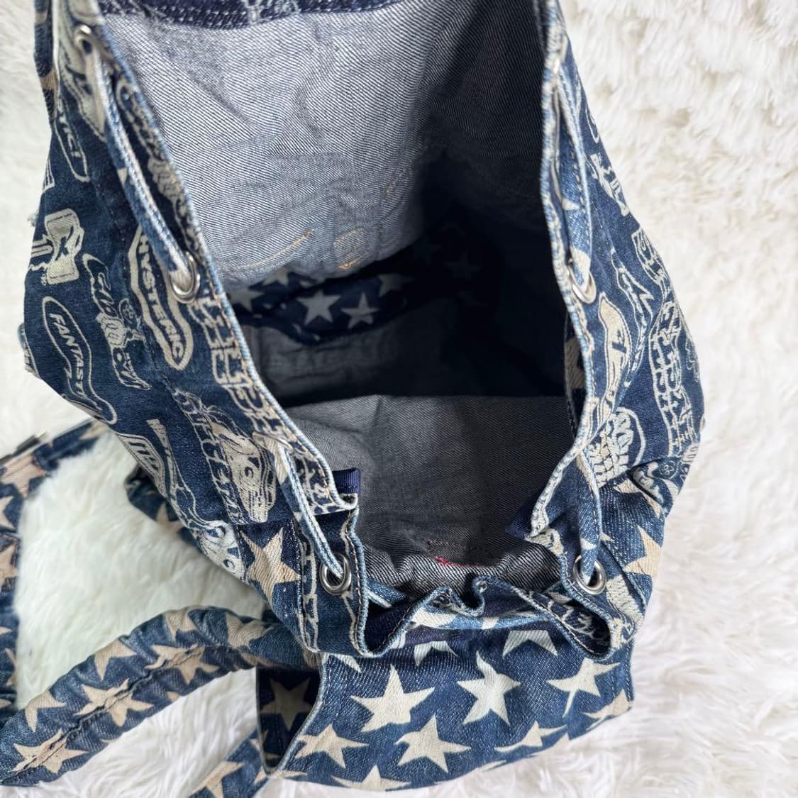 히스테릭 글래머 스타 데님 럭색 백팩 상품이미지7