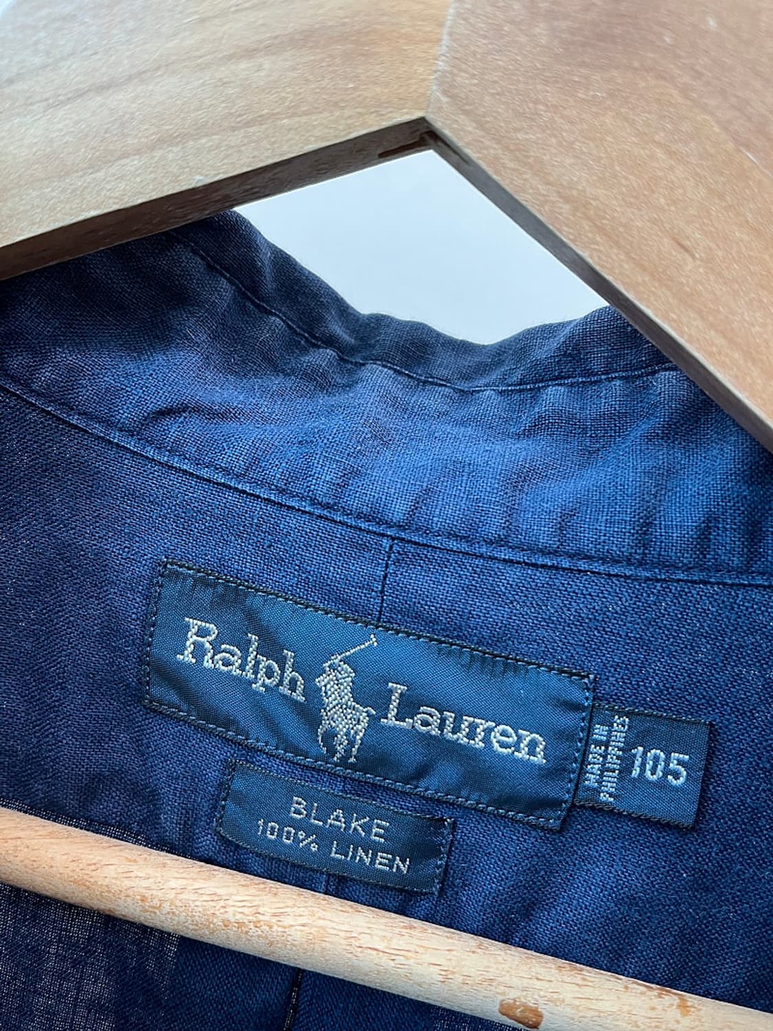115) 폴로 네이비 린넨셔츠  상품이미지4