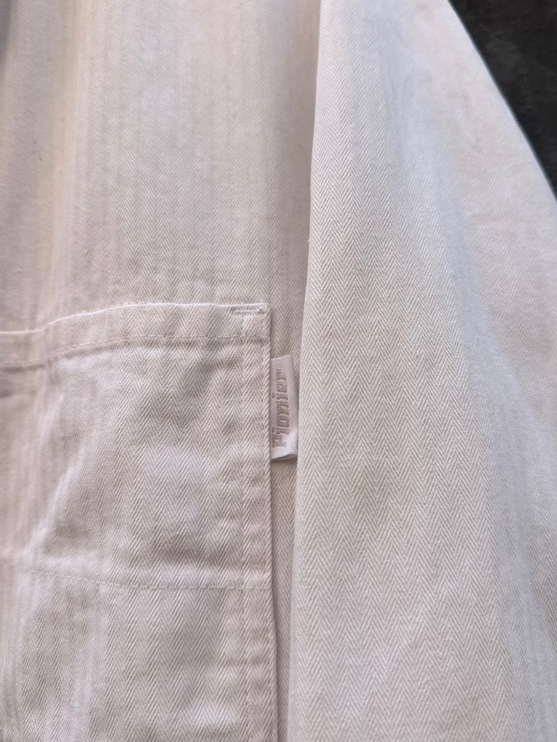 프렌치워크웨어 HBT 화이트 프렌치 워크자켓 상품이미지5