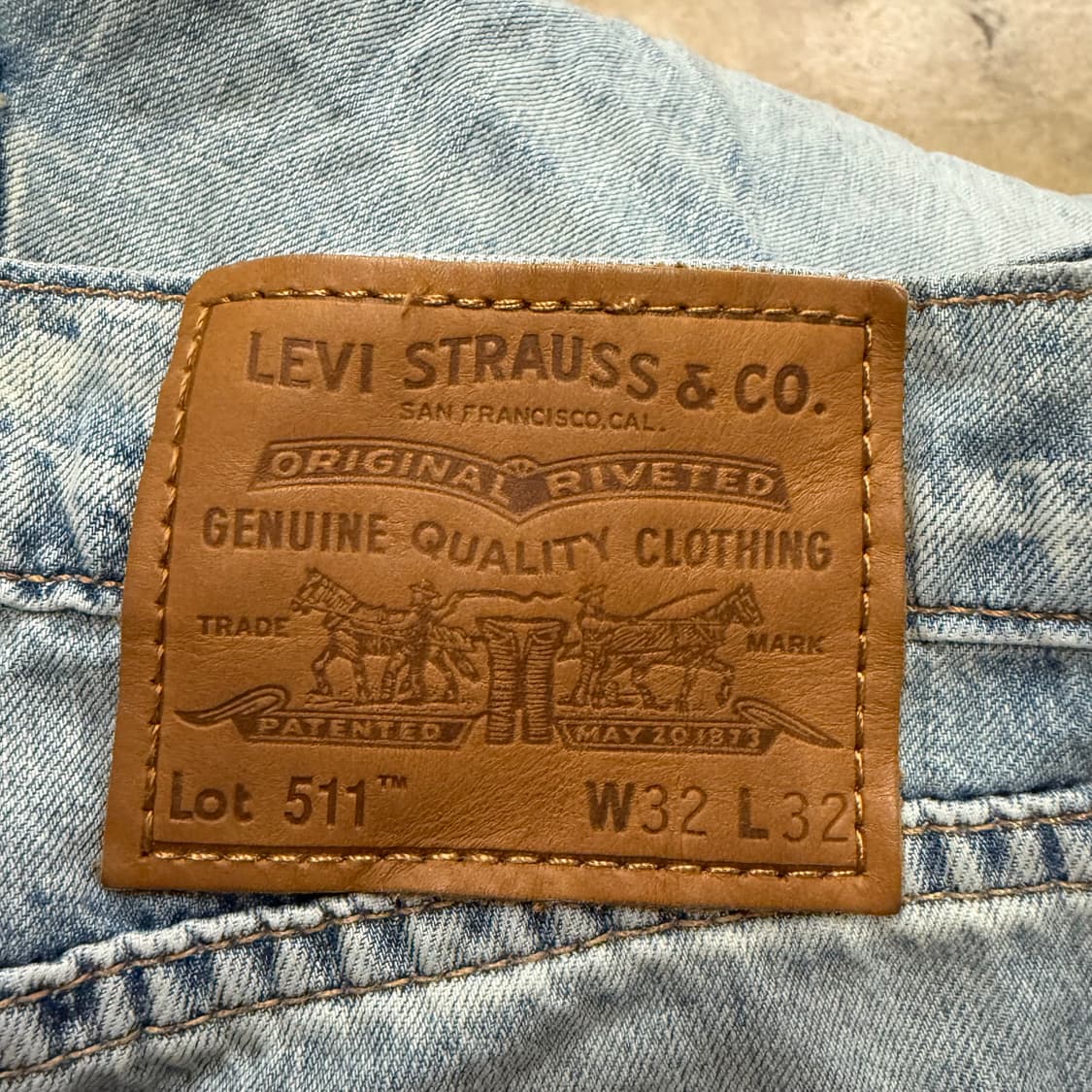 [정품/32] 리바이스 청바지 연청 데님 팬츠 b17 상품이미지5
