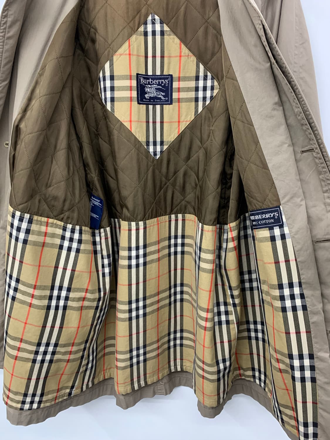 버버리 90s 트렌치코트(누빔안감) 상품이미지6