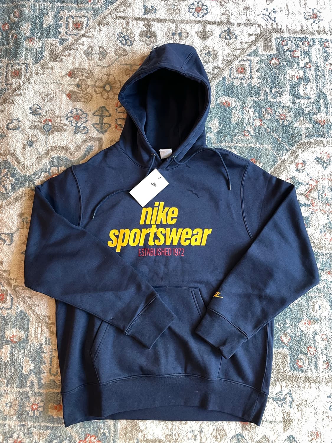 나이키 클럽 플리스 풀오버 후드 옵시디언 골드(새제품. XL) 상품이미지1