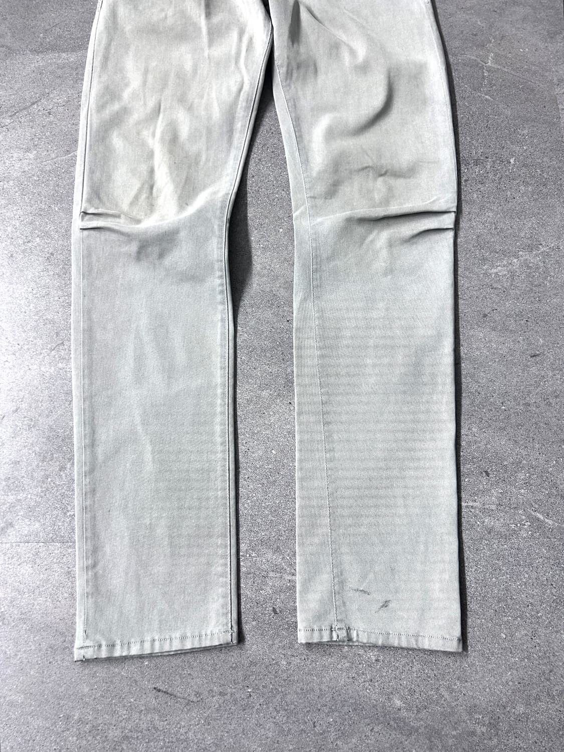 Abraham K Hangul Slim Button Fly Washed  상품이미지5