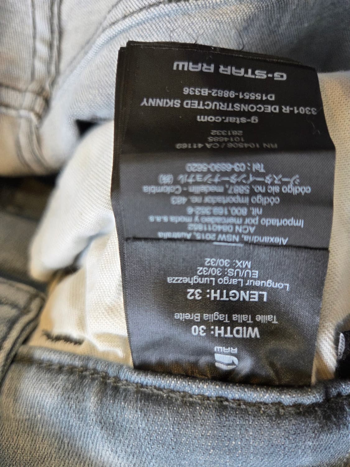 (특가할인)G-STAR 연청 데님 청바지(W30/L32)스판/택없음 상품이미지5