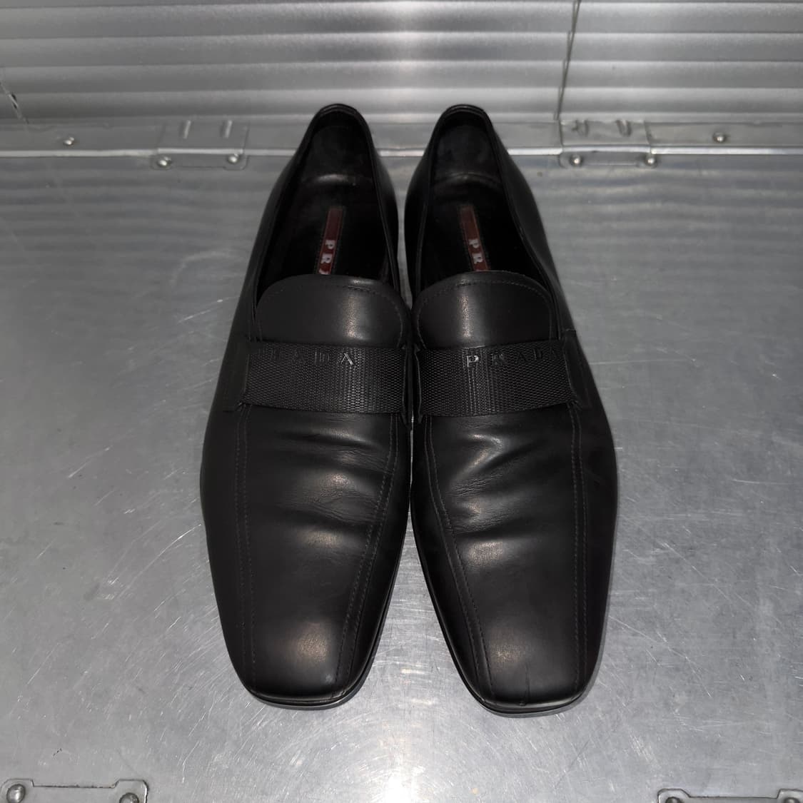 00s 빈티지 블락 프라다 스포츠 스퀘어 토 로퍼 상품이미지3