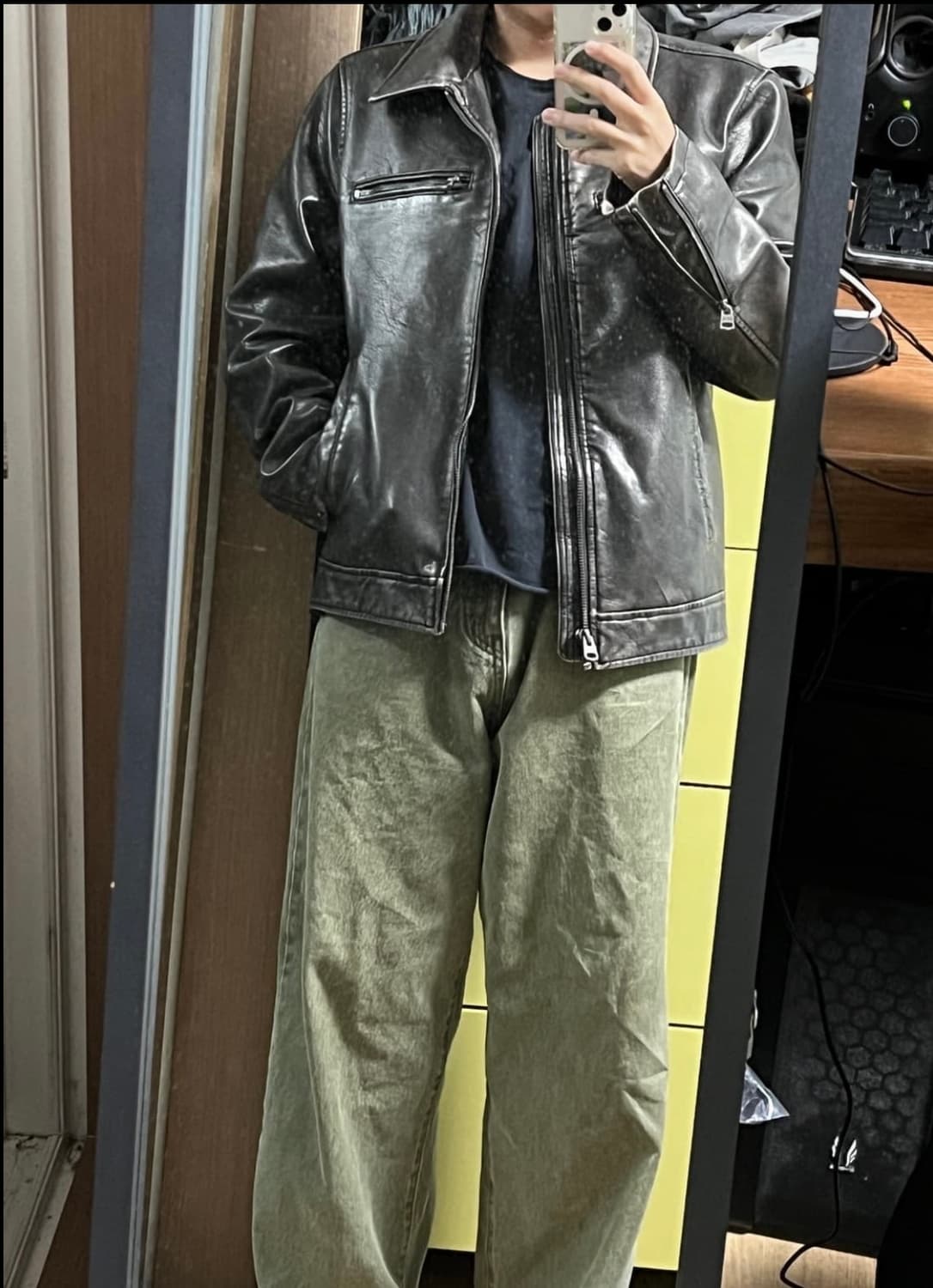 빈티지 리바이스 레더자켓 상품이미지2