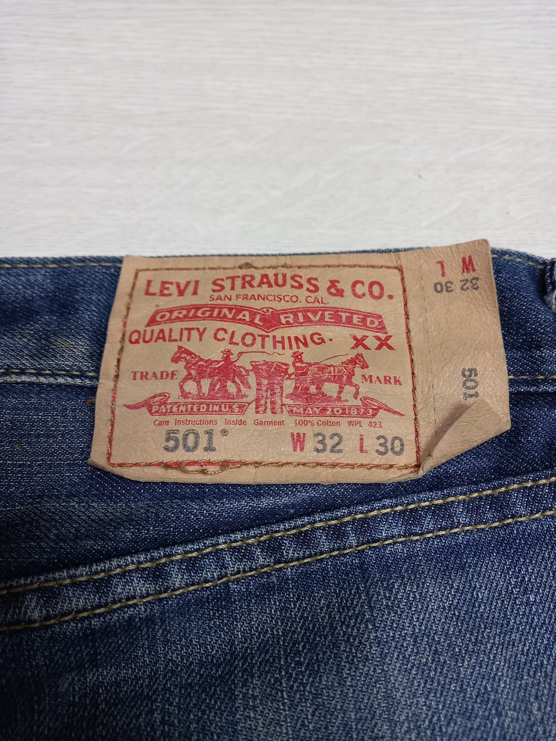 32 06's 리바이스501 Mexico 워싱 일자진 32-387 상품이미지4
