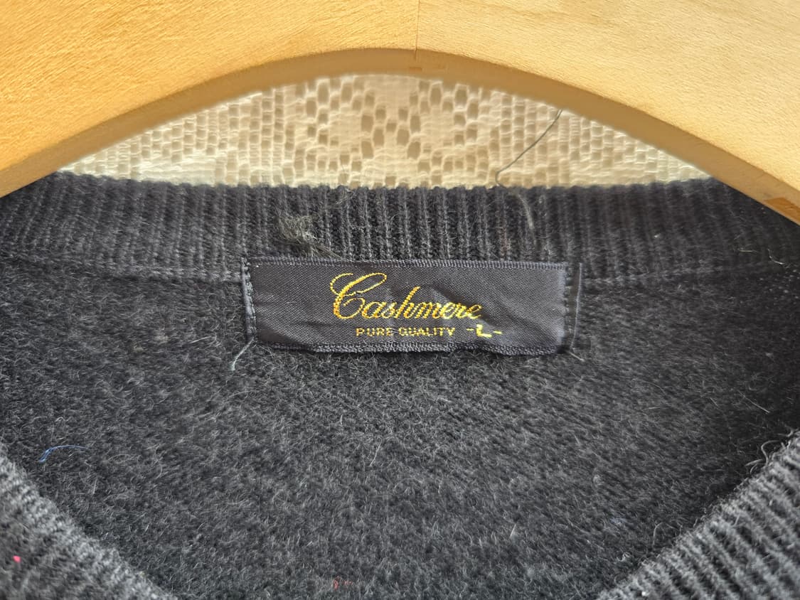 캐시미어 100% 금장단추 가디건 상품이미지3