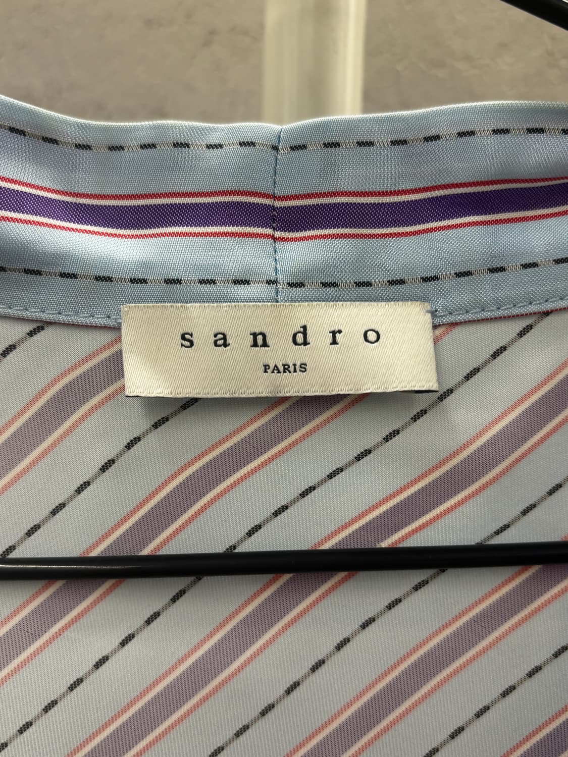 산드로 블루 컬러 스트라이프 드레스  상품이미지4