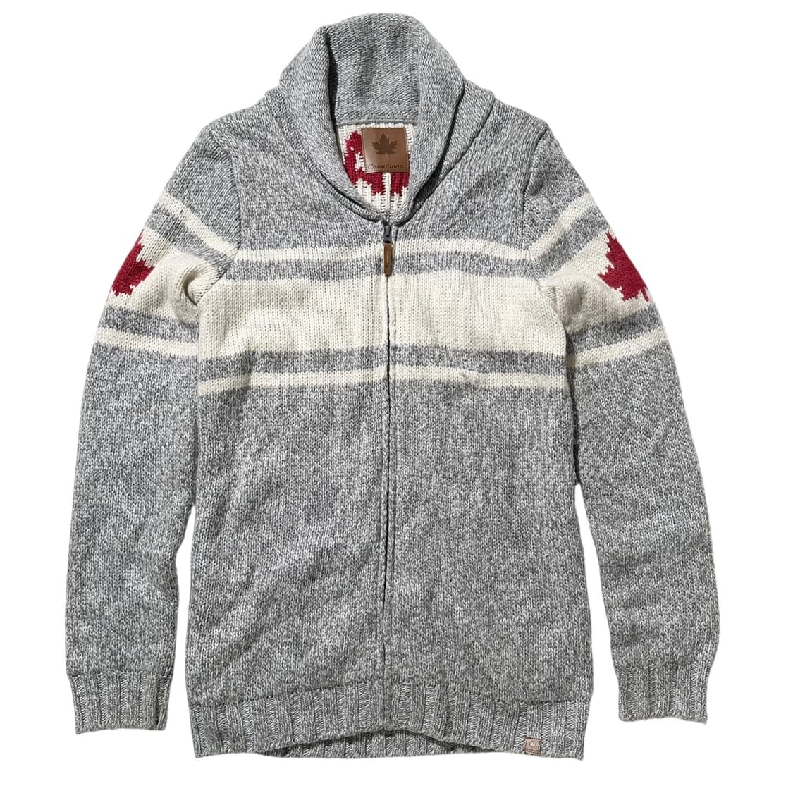 Canadiana 코위찬 스키 숄카라 니트 가디건 상품이미지2